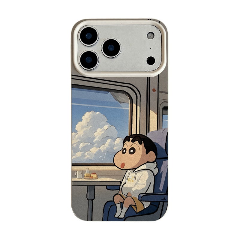 Apple iPhone 17 Pro phone case, paired with a cartoon-themed creative protective soft case for travel - Image 3