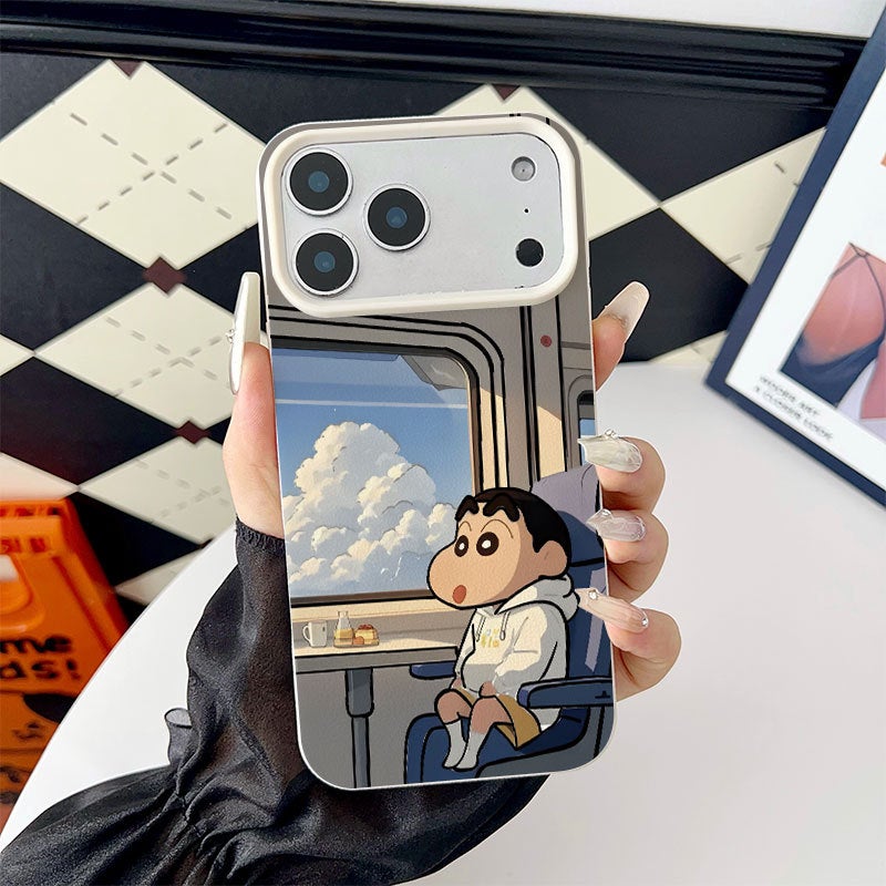 Apple iPhone 17 Pro phone case, paired with a cartoon-themed creative protective soft case for travel - Image 1