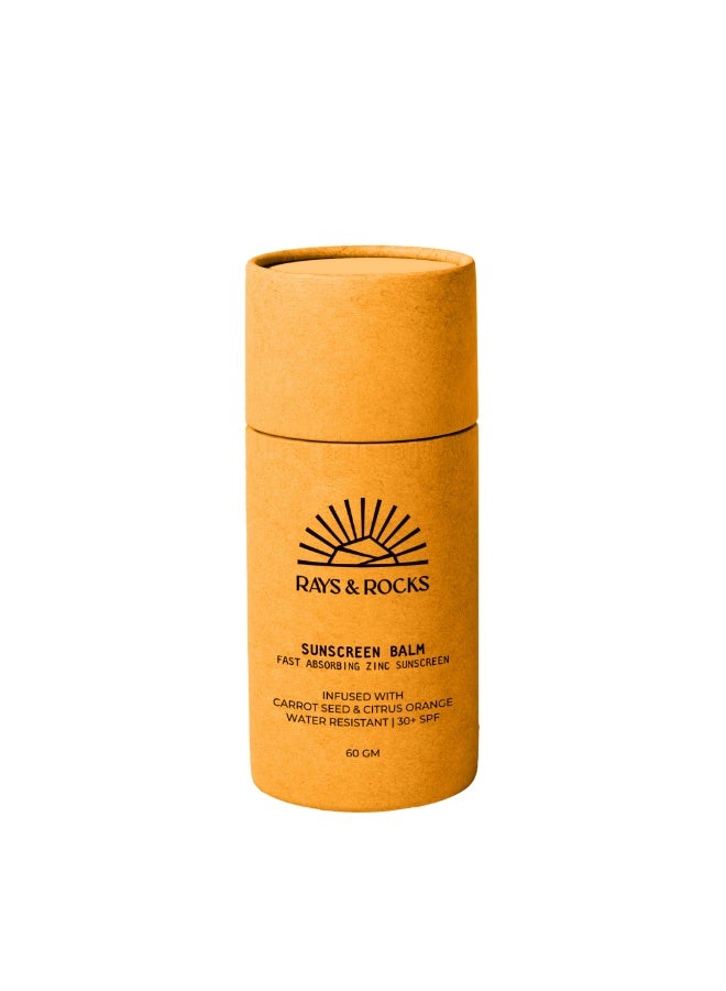 Rays & Rocks Sunscreen Zinc Stick - Fast Absorbing Balm 60gm - Image 1