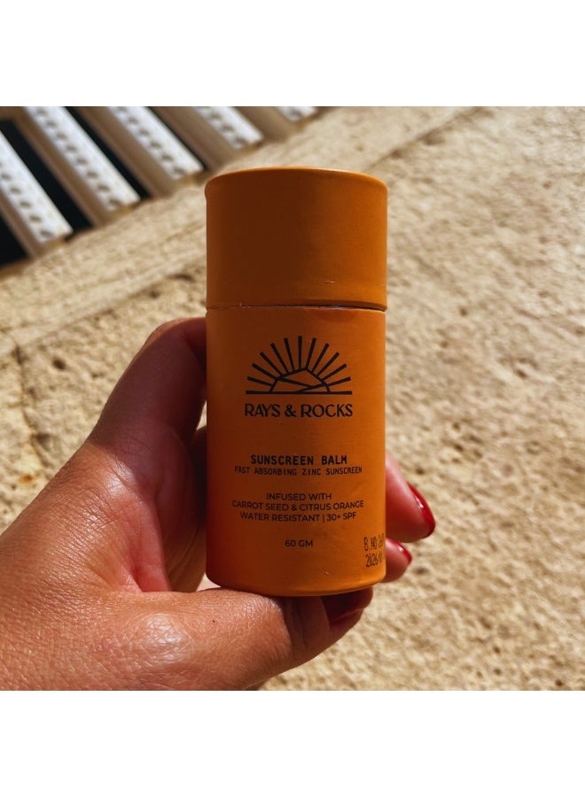 Rays & Rocks Sunscreen Zinc Stick - Fast Absorbing Balm 60gm - Image 3