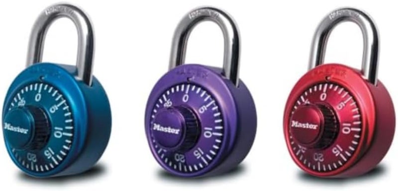 MasterLock 1530DCM Locker Lock Combination Padlock, 1 Count (Pack of 1) Colors May Vary - Image 1