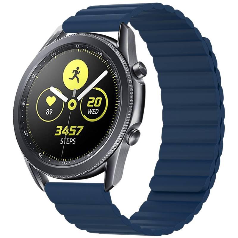 Silicone Portable Smartwatch Band for daily smartwatch wear and replacement strap Blue Colour Work Use Family Use Everyday Use Home Use Travel - Image 1