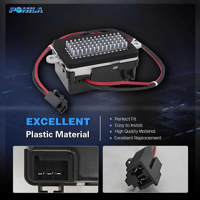 POHILA HVAC Blower Motor Resistor Compatible with Jeep Grand Cherokee WJ 4.0L 4.7L (1999-2004) - Image 4
