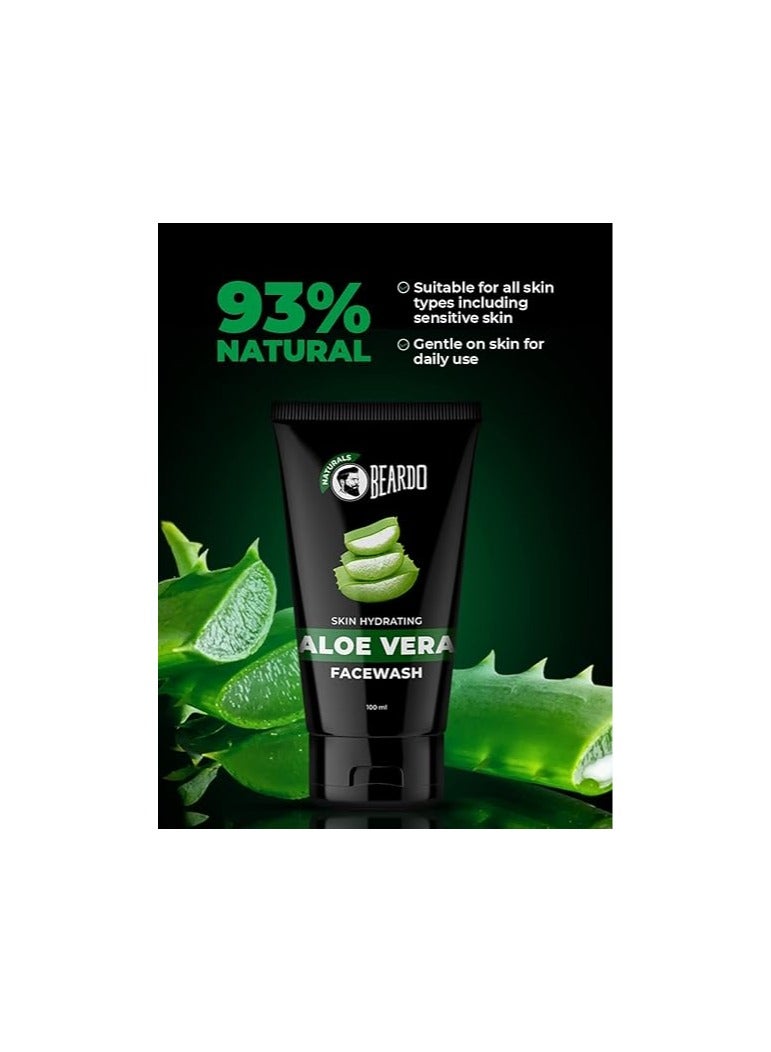 Beardo Aloevera Face Wash for Men For Skin Hydration Removes excess oil - Image 3