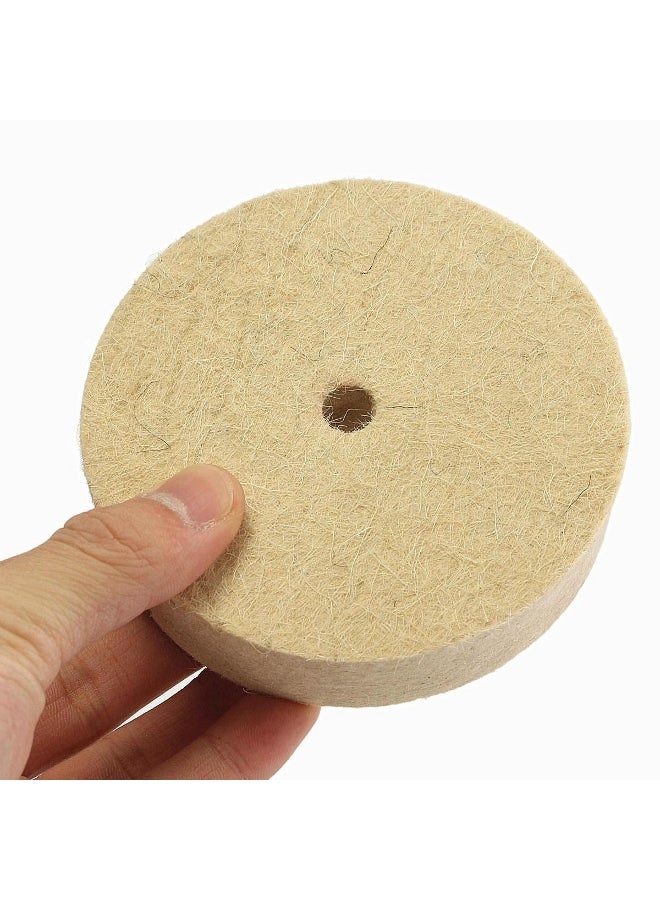Polishing Buffing Grinding Wheel Wool Felt Polisher Disc Pad 75mmx20mm 