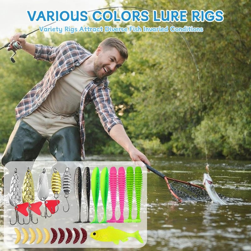 HYRAINBOW 133 PCS Fishing Lures Kit with Tackle Box - Crankbaits, Hooks, Jigs, and More - Image 5