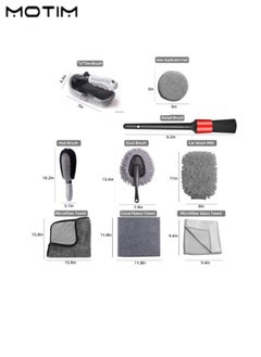 Motim 10 Pieces Car Car Care Kit Cleaning Kit for Car Bike Home and Multi Purpose Cleaning  - Image 5