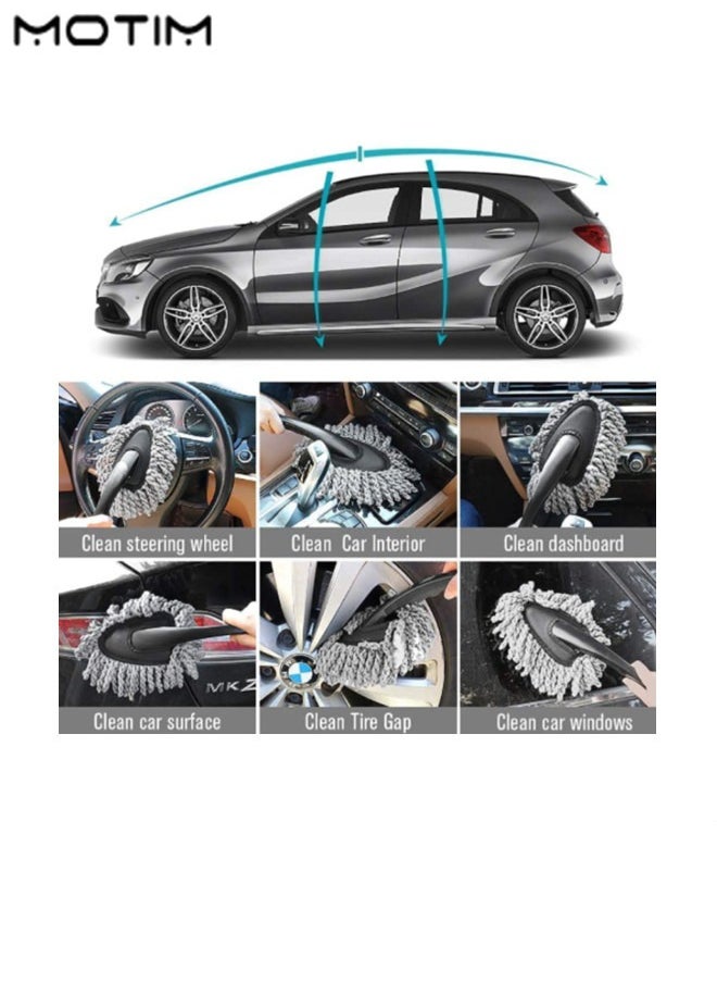 Motim 10 Pieces Car Car Care Kit Cleaning Kit for Car Bike Home and Multi Purpose Cleaning  - Image 3