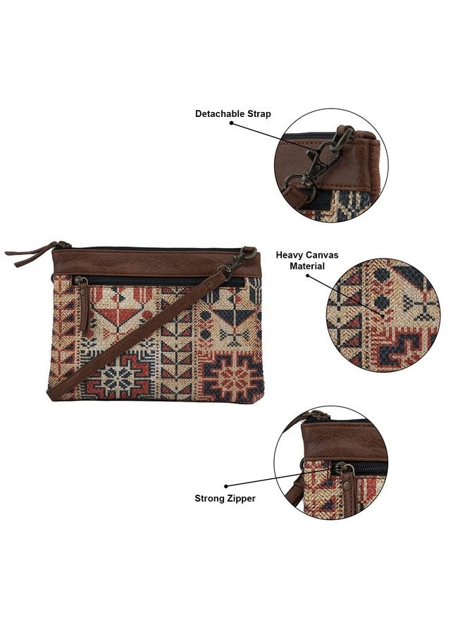 Mona B Solid Canvas Eco Friendly Messenger Wristlet Travel Office Bag for Men and Women, Lola Small, Multicolour - Image 4