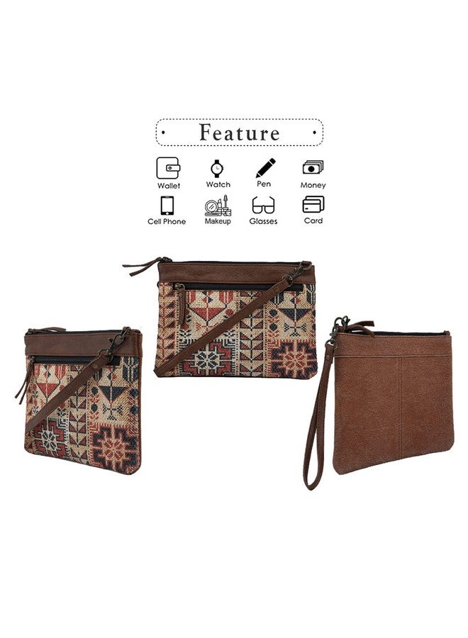 Mona B Solid Canvas Eco Friendly Messenger Wristlet Travel Office Bag for Men and Women, Lola Small, Multicolour - Image 5