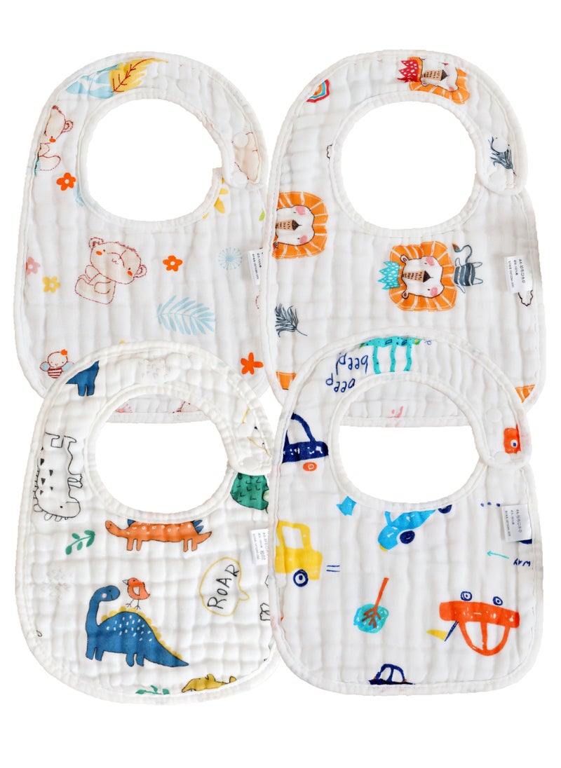 Umiwin 4 Piece Cotton Baby Bib Set  - Image 1