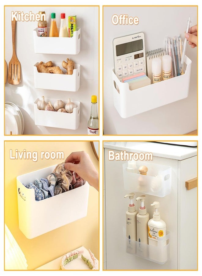 IGUOCY 2 Pcs Kitchen Cabinet Door Organizer,Adhesive Mount Inside Cabinet Door Storage,Under Sink Door Storage Shelf for Kitchen,Bathroom,Office,Garage,Craft Room (Transparent) - Image 5