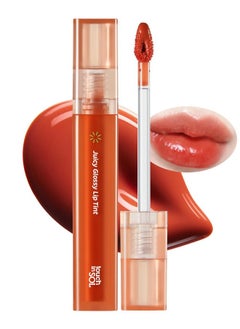 Touch in Sol Touch in Sol Vegan Again Juicy Glossy Lip Tint - High Pigmented & Glossy Korean Lip Tint - Shiny Translucent Color - Glowy Hydrated Lips, Moisturizing and Plumping, 0.13 fl.oz. (02 Smile Peach)  - Image 1