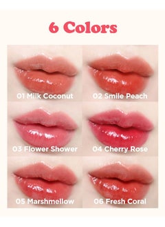 Touch in Sol Touch in Sol Vegan Again Juicy Glossy Lip Tint - High Pigmented & Glossy Korean Lip Tint - Shiny Translucent Color - Glowy Hydrated Lips, Moisturizing and Plumping, 0.13 fl.oz. (02 Smile Peach)  - Image 5