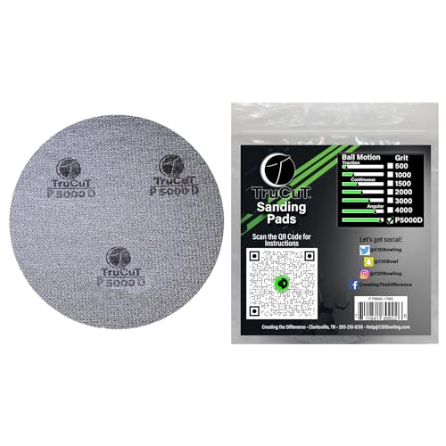 Creating the Difference TruCut Sanding Pads | Made Specifically for Bowling Balls | Resurfacing – Surface Management (5000 Grit, 6 inch) - Image 1