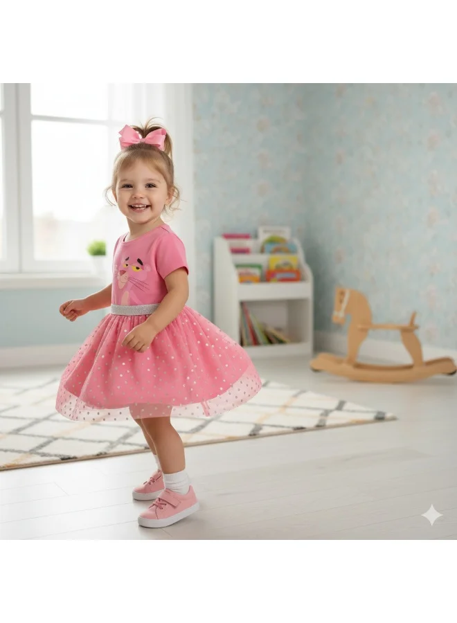 بينك بانثر النمر الوردي - فستان من التول