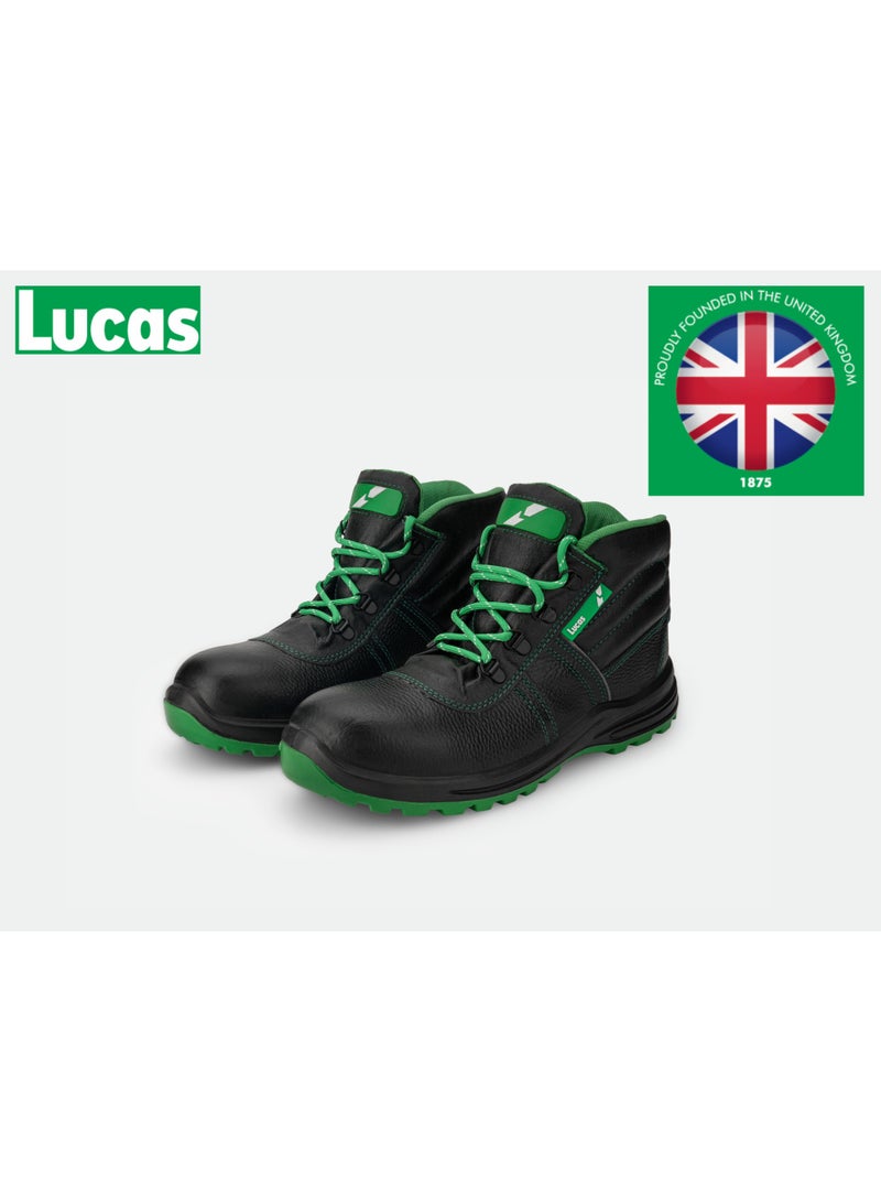 لوكاس يسرنا أن نقدم لكم أحذية لوكاس للسلامة - تجدون في المرفق مواصفات أحدث إضافة إلى خط أحذية السلامة عالية الأداء لدينا، والذي طورته لوكاس، العلامة التجارية البريطانية الشهيرة التي تحتفل بفخر بمرور 150 عامًا على التميز الهندسي في عام 2025.  بإرثها العريق المبني على الثقة والابتكار، صُممت أحذية لوكاس للسلامة لتوفير الراحة والحماية والمتانة في بيئات العمل الأكثر تطلبًا - مثالية لقطاعات مثل البناء والتصنيع والخدمات اللوجستية والسيارات.  لماذا تختار أحذية لوكاس للسلامة؟  • إرث بريطاني عريق يمتد لـ 150 عامًا - جودة موثوقة منذ عام 1875  • ميزات أمان متقدمة - أحذية لوكاس للسلامة مزودة بأغطية أصابع فولاذية ومقاومة للانزلاق  • راحة استثنائية - حذاء لوكاس للسلامة الصناعية بتصميم مريح مع مواد تسمح بمرور الهواء  • متانة مثبتة - أحذية لوكاس للسلامة للرجال والنساء مصممة لأداء يدوم طويلًا - Image 3
