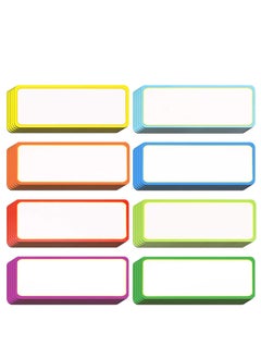 Excefore Magnetic Label Stickers, 54 Pieces Dry Erase Labels Reusable Name Tag Plate Writable Erasable Stickers for Whiteboard Lockers Fridge Home Office Classroom 9 Colors (8 x 3 cm)  - Image 1