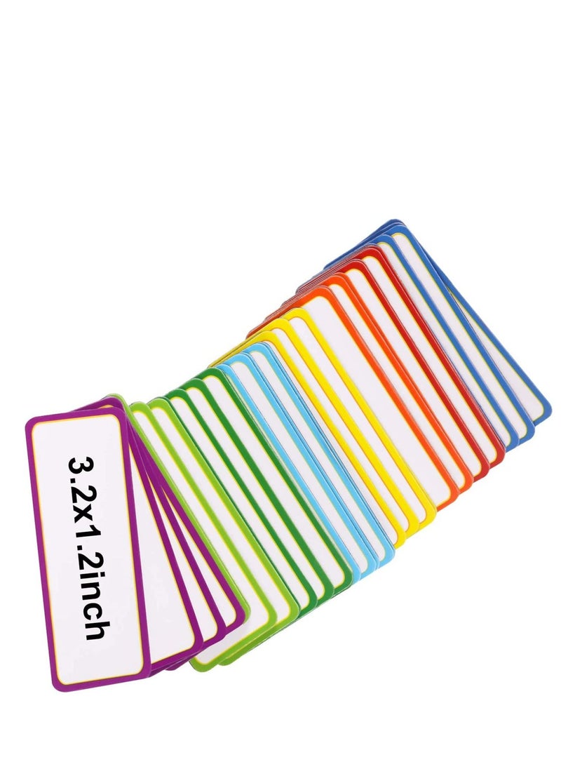 Excefore Magnetic Label Stickers, 54 Pieces Dry Erase Labels Reusable Name Tag Plate Writable Erasable Stickers for Whiteboard Lockers Fridge Home Office Classroom 9 Colors (8 x 3 cm)  - Image 4
