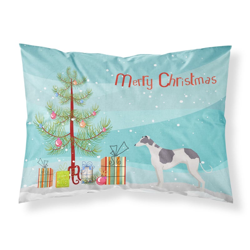 ""Caroline's Treasures Greyhound Christmas Tree Fabric Standard pillowcases  Multicolor""