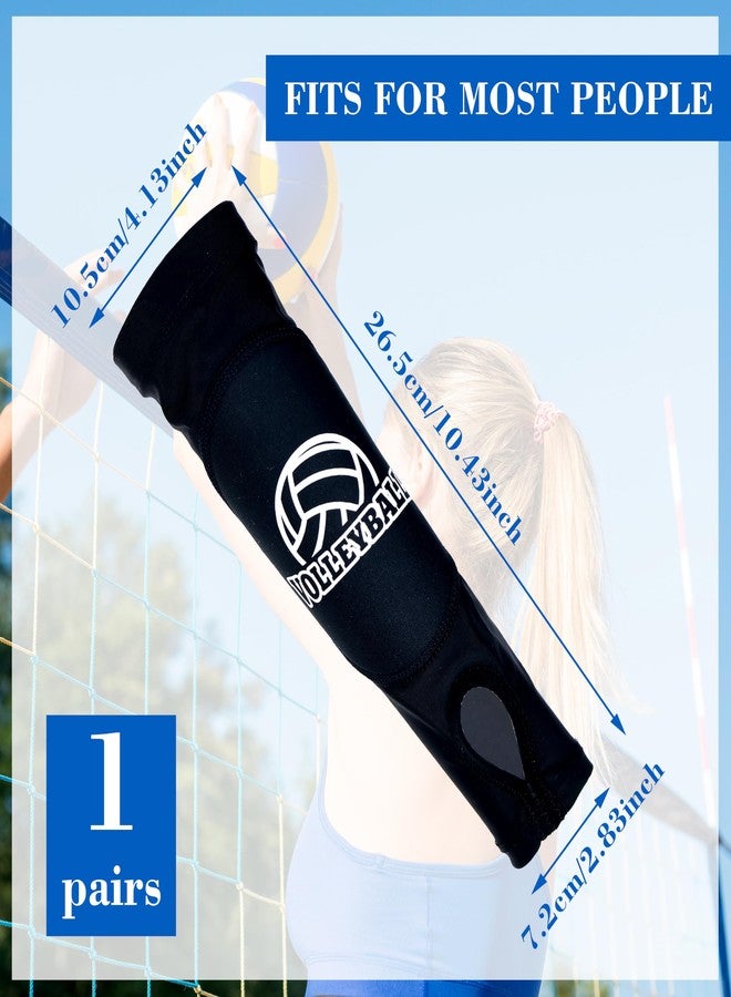 Drokenle Volleyball Arm Sleeves with Passing Protection Forearm Pads, Hitting Forearm Sleeves Padded Volleyball Sleeves with Thumb Hole for Youth Girls Kids, 1 Pair - Image 2