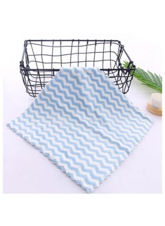 Generic Super Absorbent Microfiber Non Stick Oil Anti-grease Efficient Washing Dish Dirt Cleaning Kitchen Towel - 5pcs (Random Colors)  - Image 4