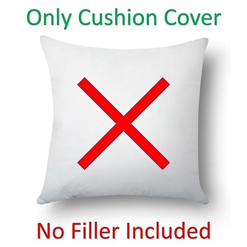 HOOPY Canvas Set of 5 Designer Decorative Throw Pillow/Cushion Covers (16 Inch X 16 Inch, Christmas, 100 TC,Multicolor - Image 5
