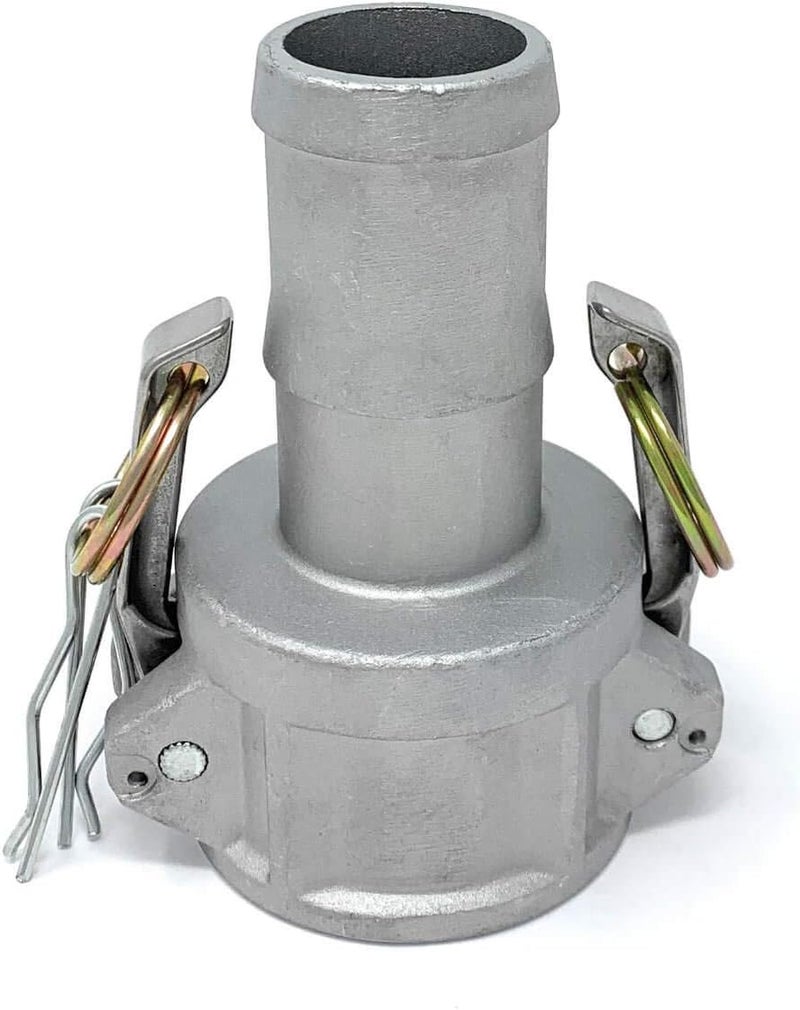Gloxco Aluminum Type C Cam and Groove Hose Fitting, 1-1/2" Female Camlock x 1-1/2" Hose Shank (CAM-15-C-AL) - Image 3