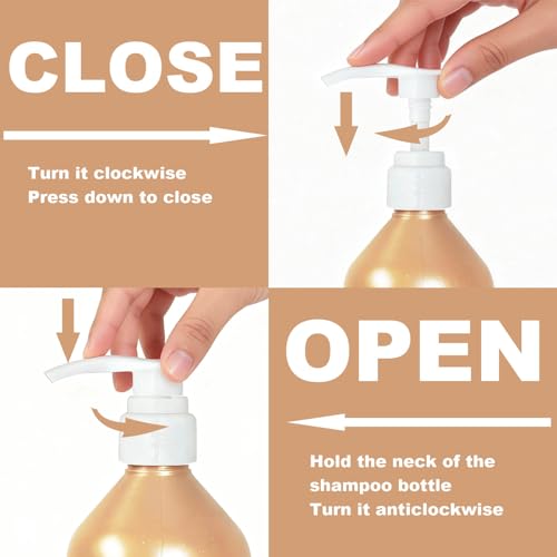 gocola Shampoo/Conditioner Pump Compatible with Redken, 1 L/33.8 Fl Oz Bottles, Dispensing Liter Pump for Redken Shampoo and Conditioner, 2-Pack - Image 4
