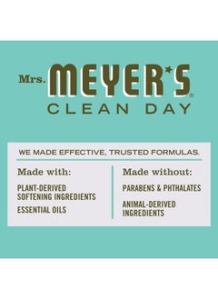 Mrs. Meyer's Clean Day Liquid Fabric Softener, Infused with Essential Oils, Paraben Free, Basil, 32 oz (32 Loads)  - Image 3