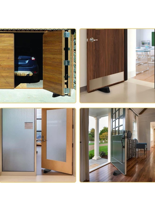 2 Pack Heavy Duty Rubber Door Stoppers with Anti Slip Ridges for Superior Stability and Enhanced Safety in Home and Office - Image 4