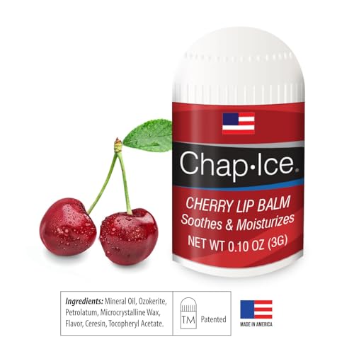 Chap Ice Lot of 4 Oralabs Chap Ice Cherry Lip Balm Mini Cute Bonus Pack … - Image 2