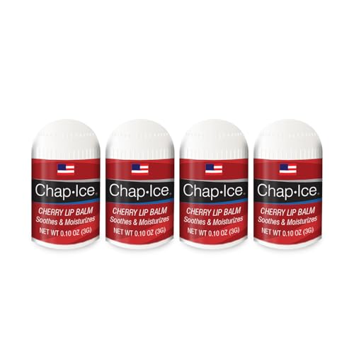 Chap Ice Lot of 4 Oralabs Chap Ice Cherry Lip Balm Mini Cute Bonus Pack … - Image 1