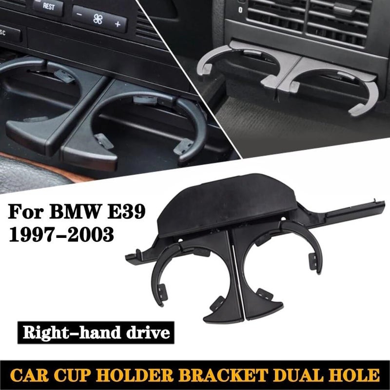 QASULER Dual Car Drink Cup Holder for BMW E39 - Image 2
