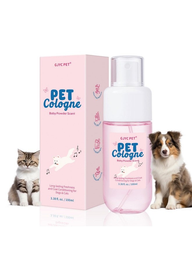 GJYC PET GJYC PET Dog & Cat Perfume | Long-Lasting Baby Powder Scent Deodorizing Spray | Fur-Conditioning Cologne, Non-Sticky Formula | Travel-Friendly, 3.38 fl. oz - Image 1