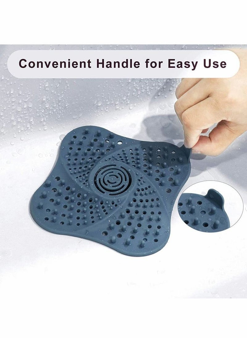 Y&D Bathroom Hair Catcher (3 pack), Spiral Design Drain Catcher, Strong Suction Cups Bathtub Protector, Silicone Sink Protector - Image 5