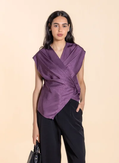 SHAPES POLKA DOTS BACK-TIE TOP