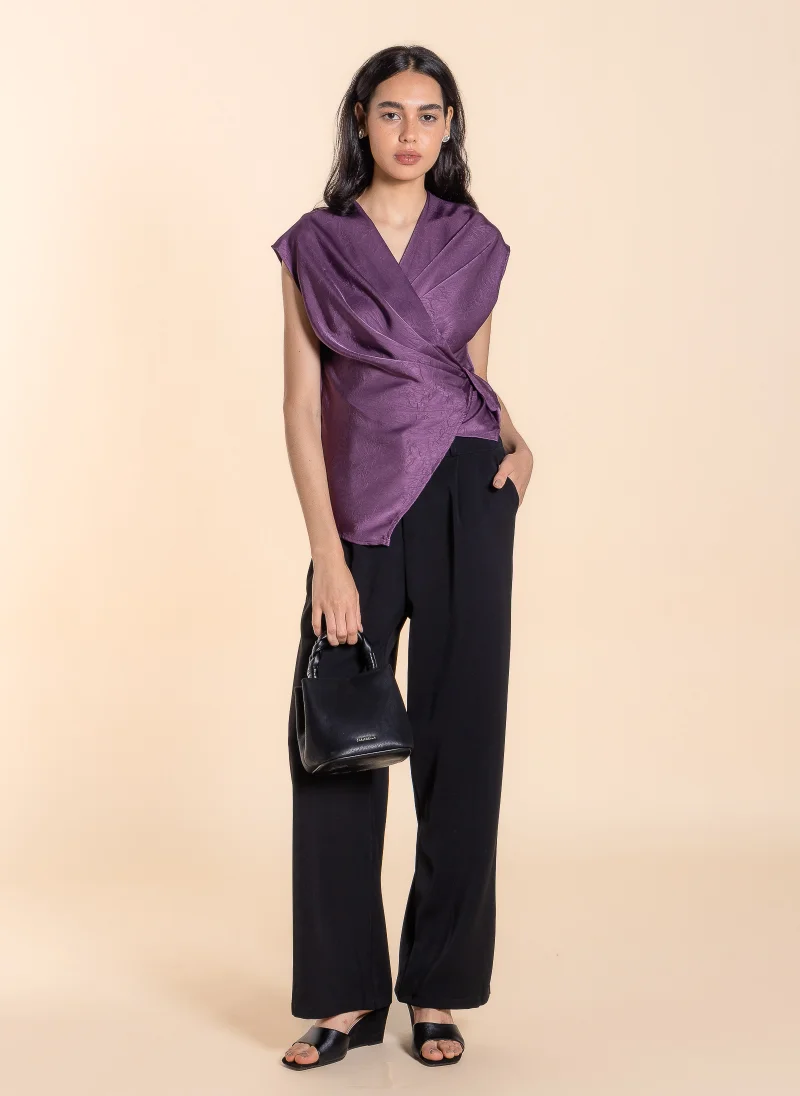 SHAPES POLKA DOTS BACK-TIE TOP