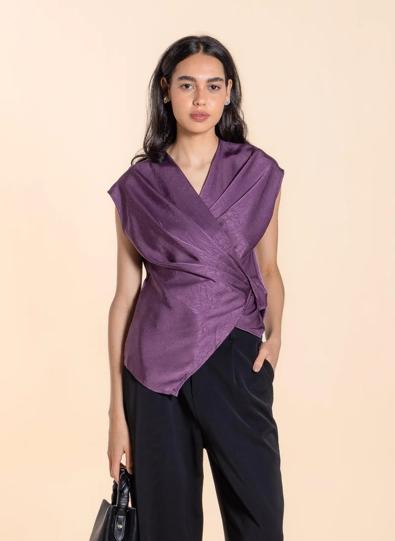 شايبس بلوزة بربطة خلفية بنقاط بولكا