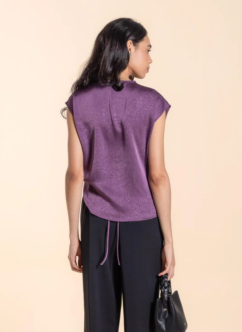 شايبس بلوزة بربطة خلفية بنقاط بولكا