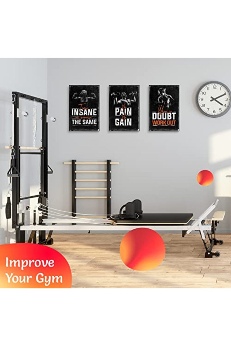 Throwback Traits Gym Posters for Home Gym Decor, Motivational Posters for Gym, Workout Posters for Home Gym, Motivational Poster, Fitness Posters, Workout Room Decor, Inspirational Posters, Gym Wall Art, 4 Set 11x17" - Image 3