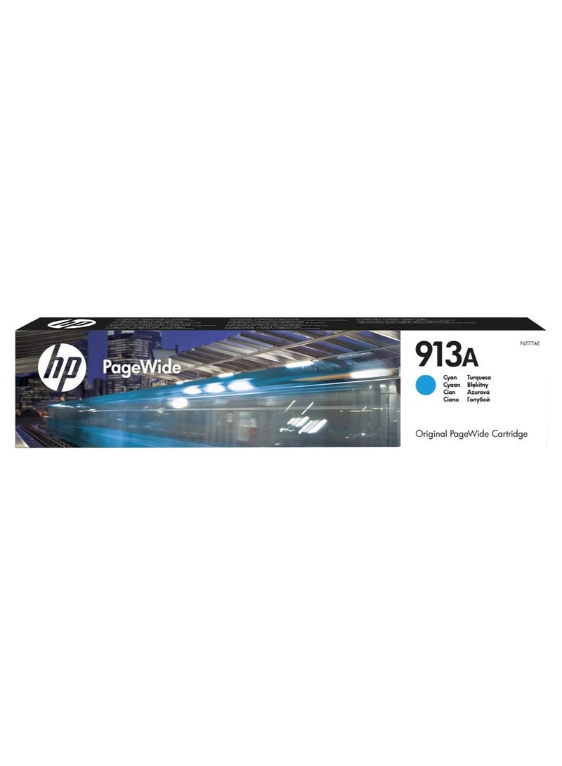 HP 913A Cyan Original PageWide Cartridge Cyan