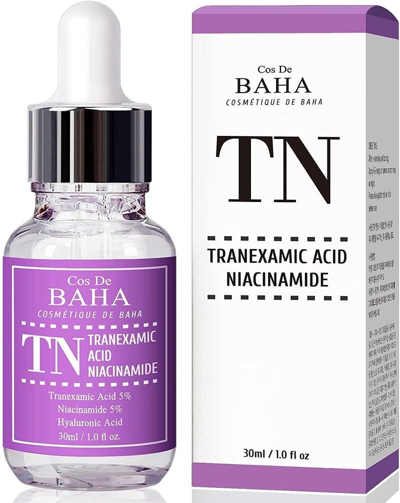 Tranexamic Acid 5 Serum with Niacinamide 5 for FaceNeck Helps to Reduce the Look of HyperPigmentation Discoloration Dark Spots Remover Melasma 30ml 1 floz for Cos de baha