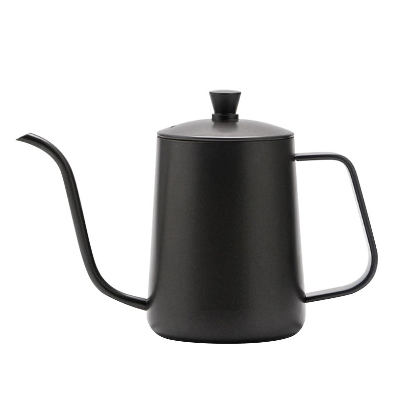 600ml Coffee Kettle Brew Coffee Kettle Coffee Maker Brewer Coffee Pot Stainless Steel with Handle Birthday Gift for Coffee Lover - Image 1
