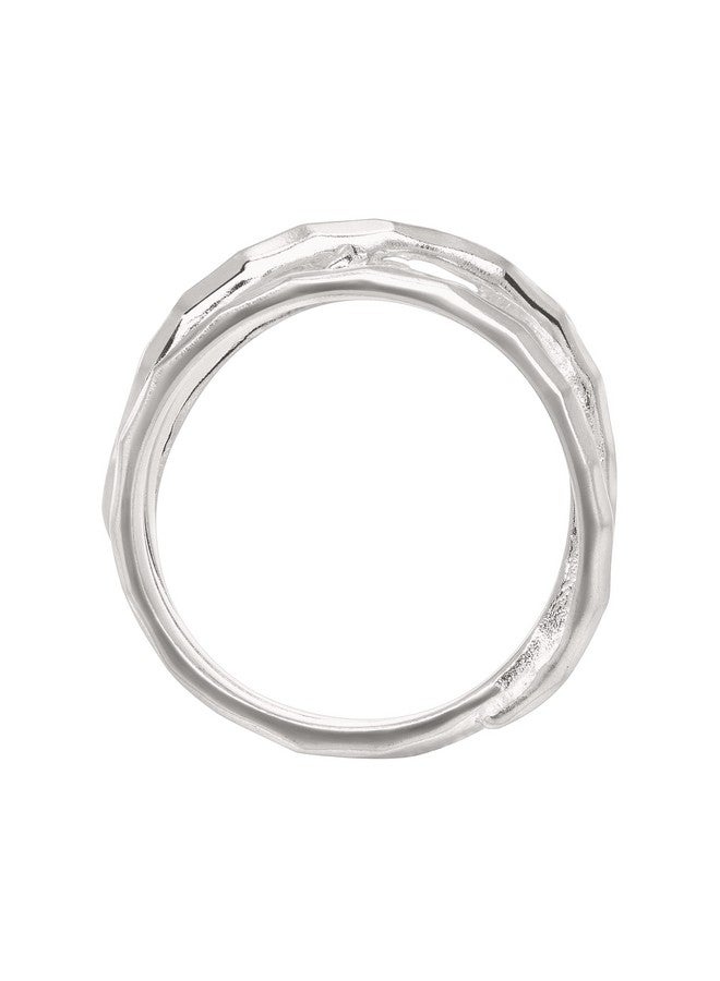 Silpada 'Wrapped Up' Overlapping Textured Band Ring In Sterling Silver, Size 9, Size 9 - Image 4