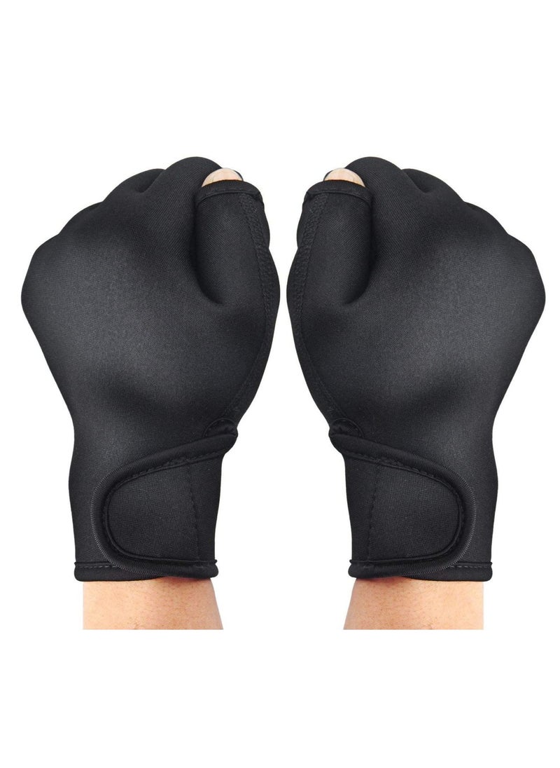 Y&D - KASTWAVE Aquatic Gloves for Helping Upper Body Resistance, Webbed Swim with Wrist Strap, Well Stitching, No Fading, Sizes Men Women Adult Children Fitness Water Resistance Training - Image 1