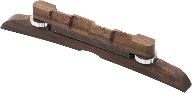 Swhmc 4.53-Inches Adjustable Compensated Mandolin Strings Bridge Ebony for Archtop Mandolins - Image 4