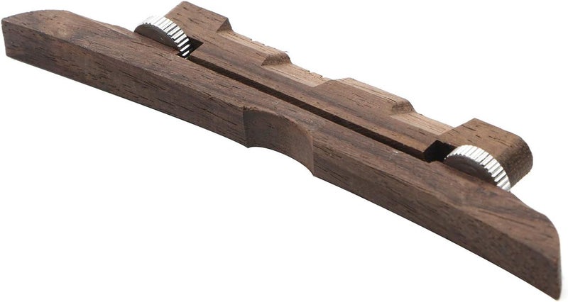 Swhmc 4.53-Inches Adjustable Compensated Mandolin Strings Bridge Ebony for Archtop Mandolins - Image 5