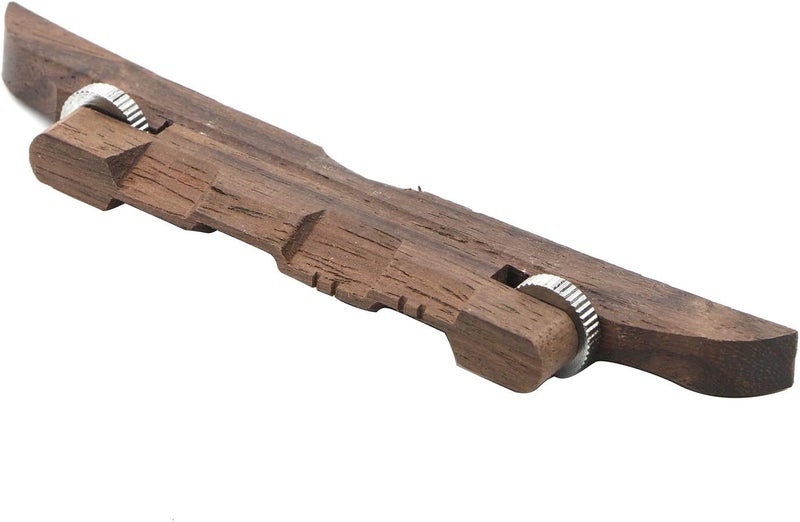 Swhmc 4.53-Inches Adjustable Compensated Mandolin Strings Bridge Ebony for Archtop Mandolins - Image 3