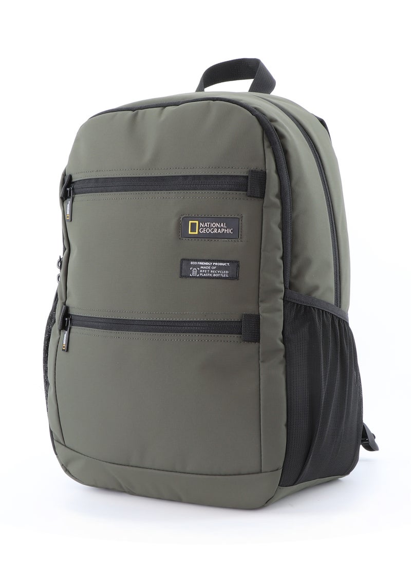 NATIONAL GEOGRAPHIC National Geographic Mutation Backpack Khaki, Durable Padded Laptop Tablet Bag For Men And Women, Lightweight Water Resistant Casual Business Outdoor Backpack  - Image 2